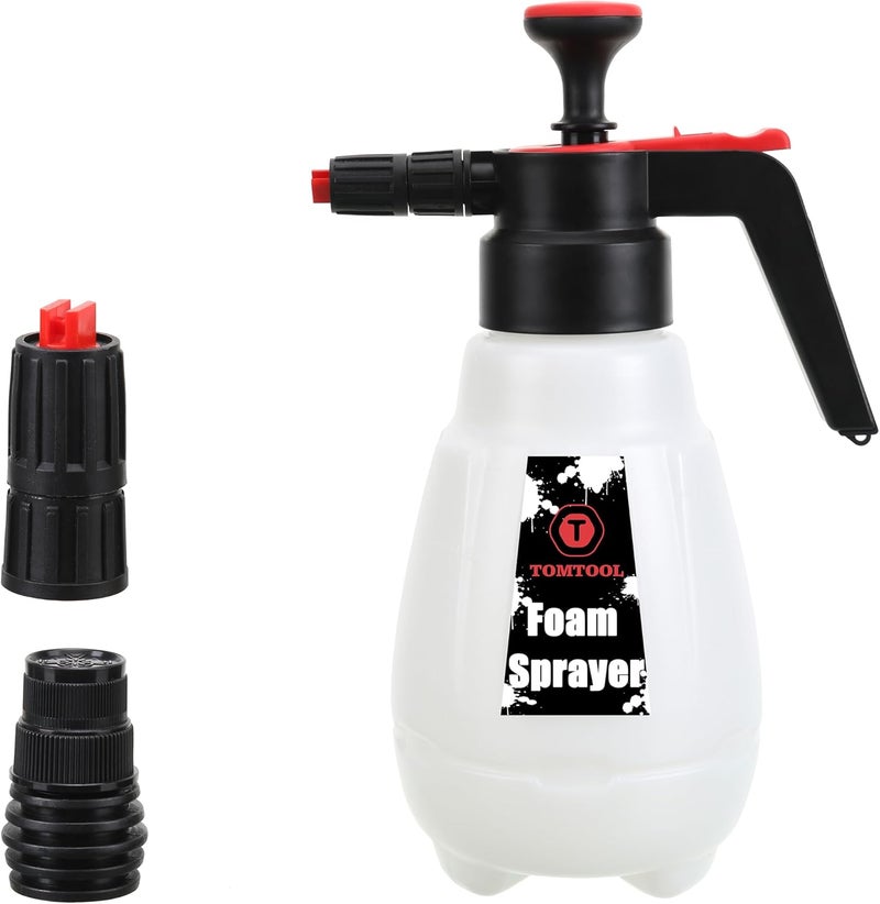 Tom tool Foam Sprayer, Foaming Pump Blaster Hand Pressure Snow Foaming Cannon Water Blaster, Hand Pressurized Soap Sprayer Manual Foam Cannon Car Wash - Image 1